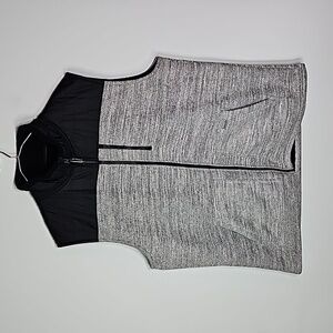 Ascend XL silver and black zip up vest